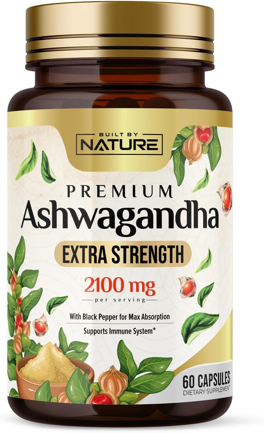 Built by Nature Ashwagandha 2100mg Extra...