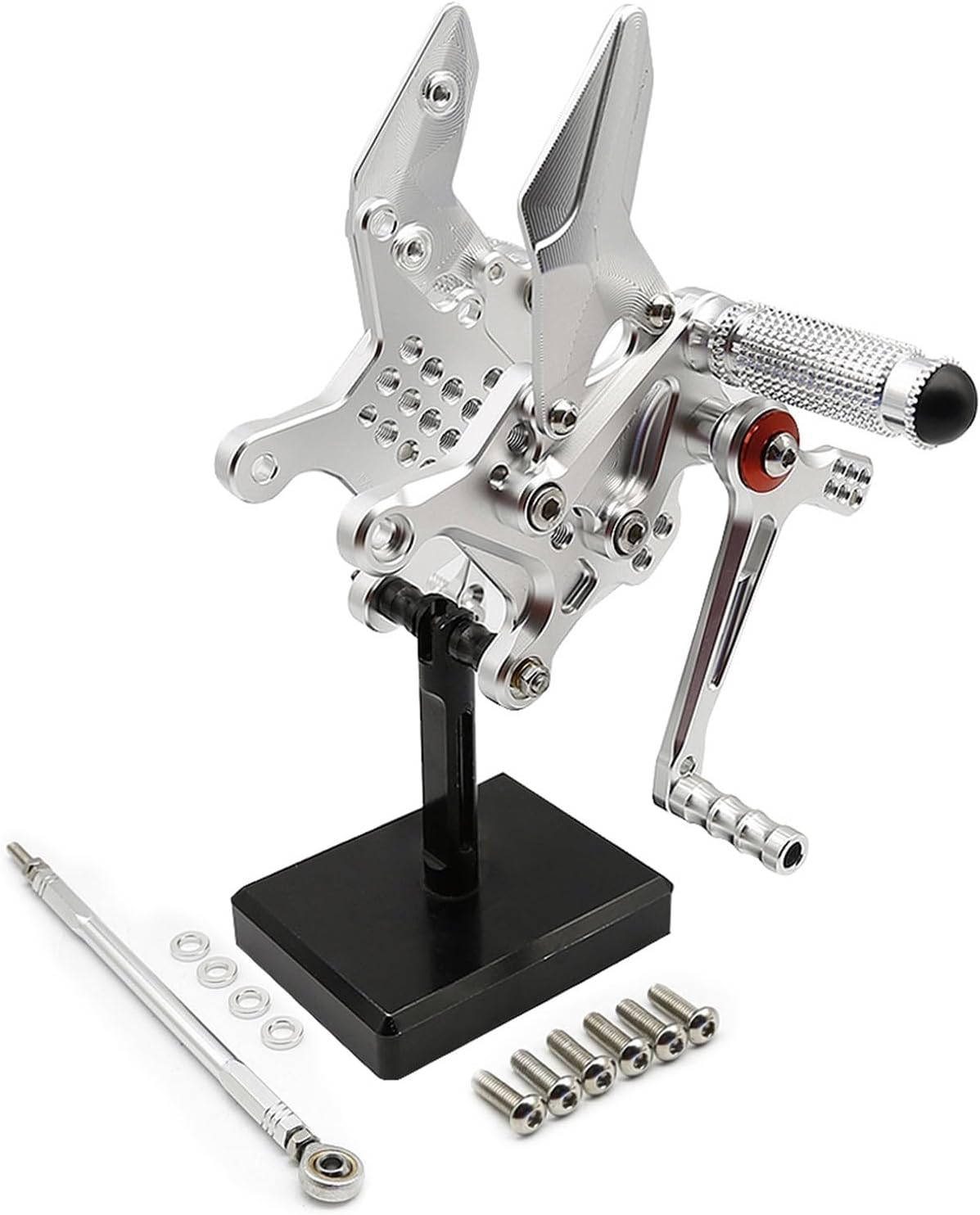 オートバイ フットペグ オートバイ調整可能なリアセットフットペグカワサキ忍者 ZX-4R ZX4R 2023 ZX-25R ZX25