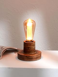 FIG Living Naked Bulb Table Lamp | Patented Design with Vintage Aesthetic Design | Ideal Lamp for Living Room Decoration, Price In India