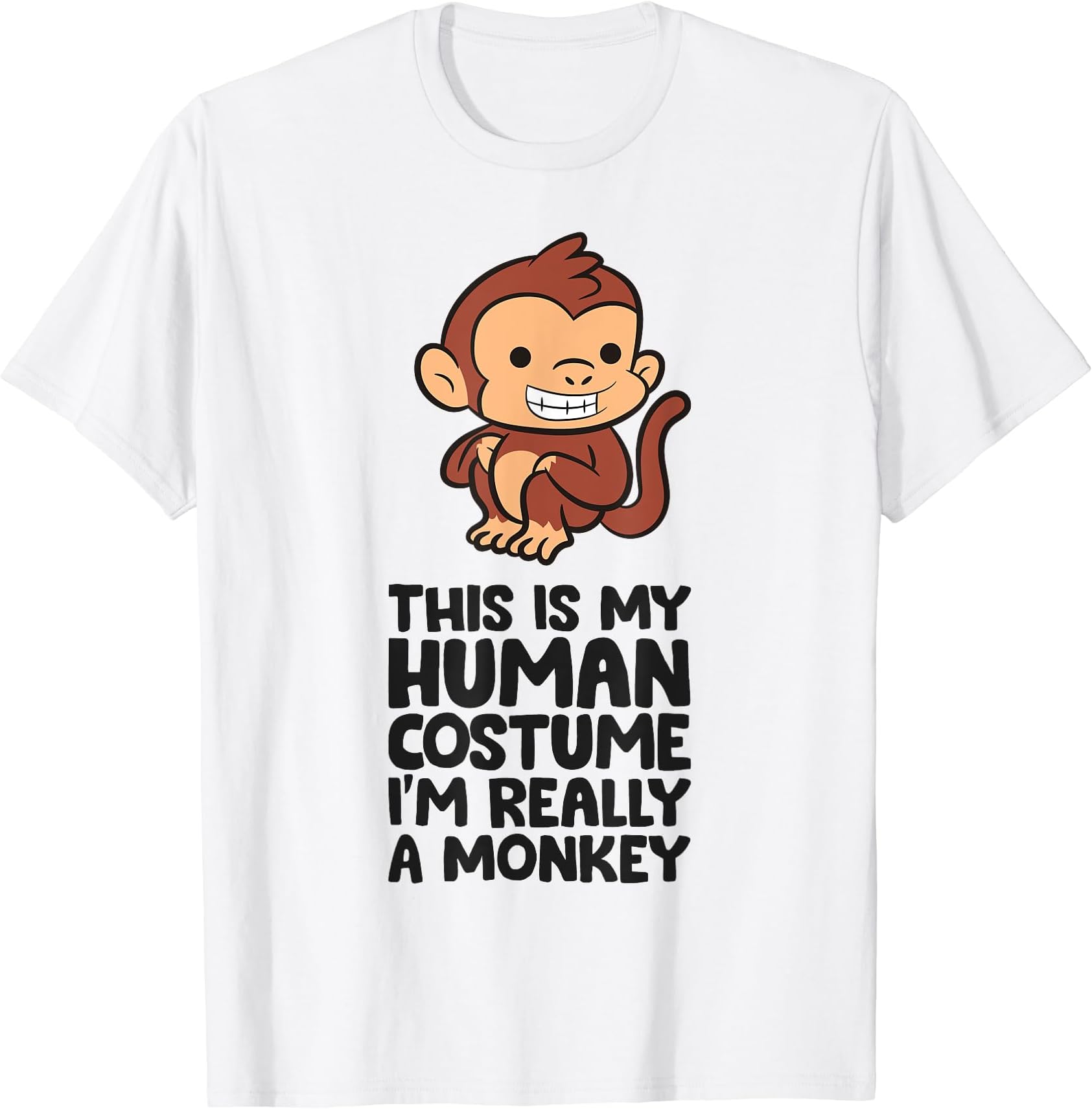 This Is My Human Costume I'm Really A Monkey T-Shirt