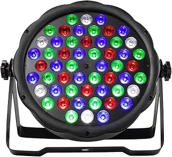SHEHDS Par Can LED Stage Wash Light - 54x3W RGBW 4in1 with Remote and DMX Control for DJ Party, Sound Activated Uplight