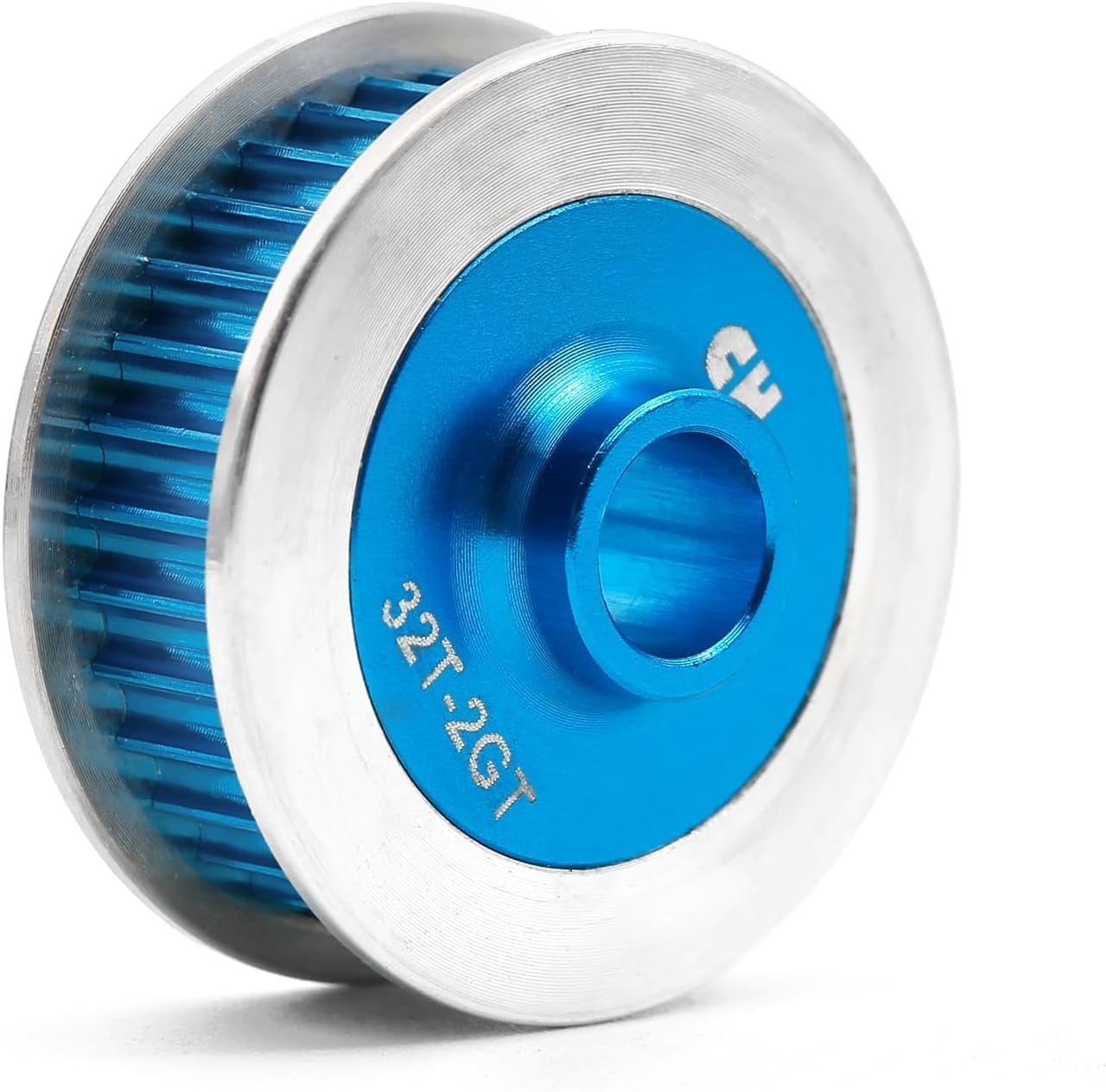 TT02 Belt Drive, RC Car Belt Drive Transmission Gears System, 32T /16T Aluminum Pulley Gear, Metal Spur Gear for Tamiya 1/10 4WD Shaft Drive On Road RC Car TT-02 Blue