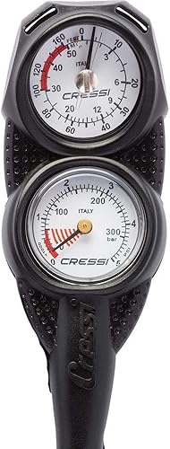 Miniatura 2 de Cressi Scuba Diving Mini Console - Depth Gauge + Pressure Gauge - MiniConsole 2 made in Italy