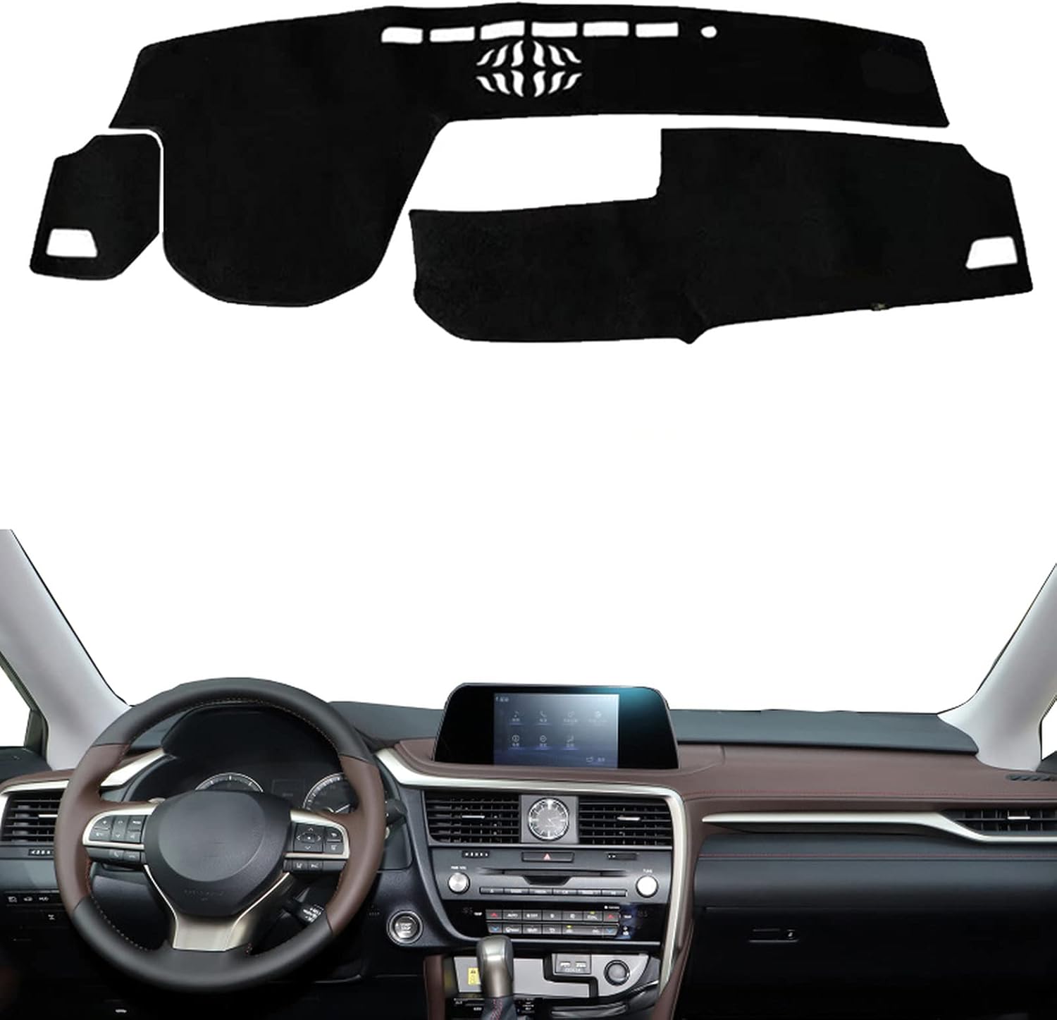 Amazon カーダッシュボードカバーマット、レクサスRX RX350 RX200T RX450H 2016 2017 2018 2019