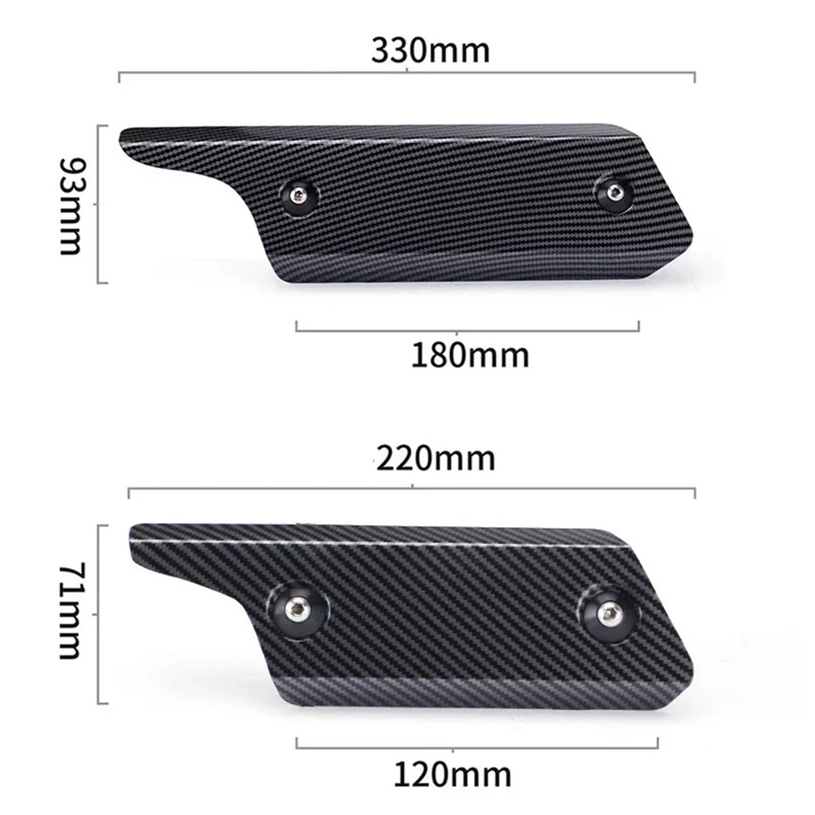 Motorcycle exhaust cover Osłona rury wydechowej motocykla ze stali nierdzewnej, uniwersalna rura wydechowa, chroniąca przed oparzeniami i kolizjami(A-220MM)