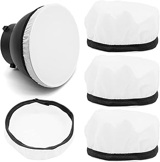 5PCS Diffuser Lamp Sock Soft Diffuser Lamp Cover, White Lampshade Reflector