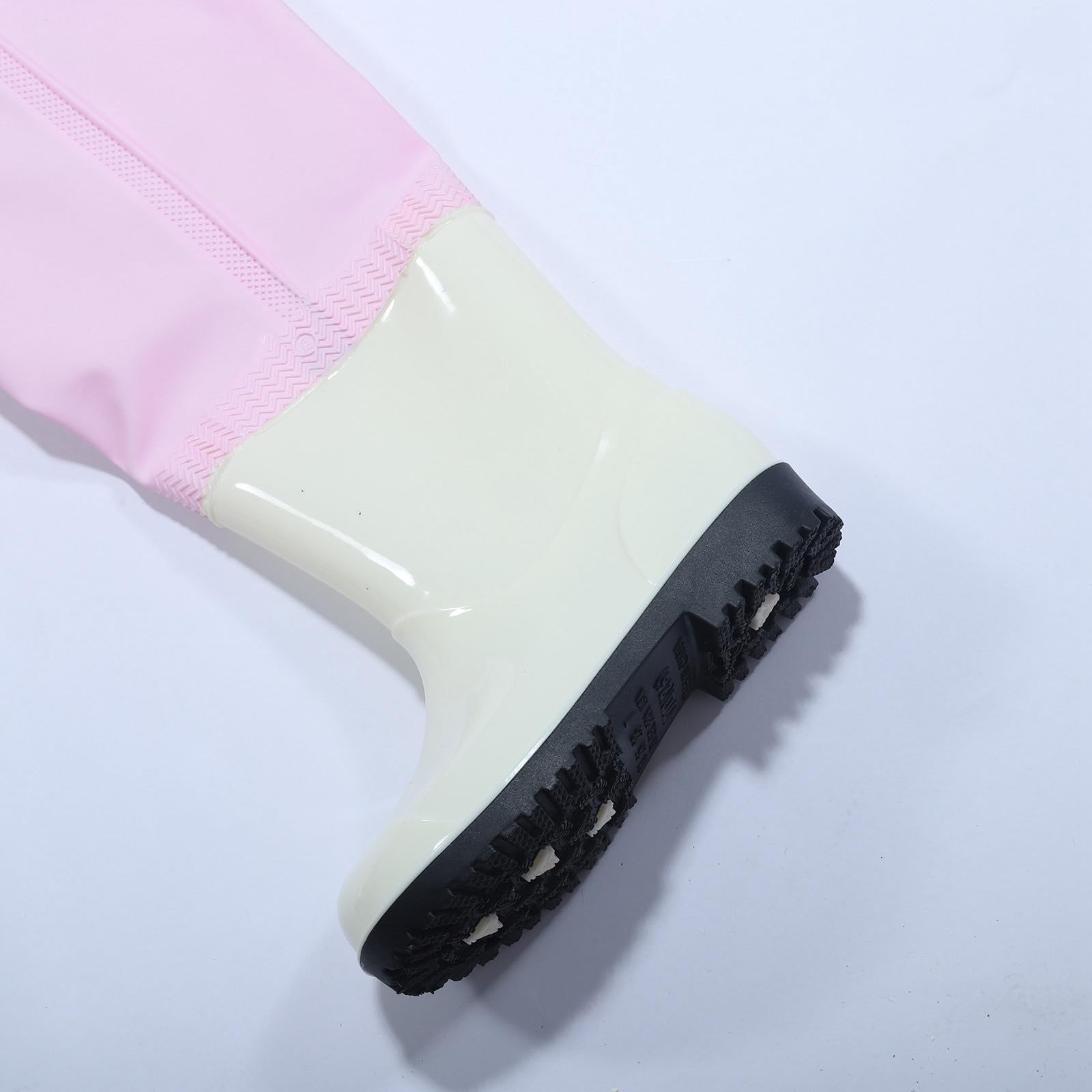 Generisch Abbigliamento neonato trampolieri per bambini, trampolieri per la pesca, per bambini piccoli, impermeabili, trampolieri per la caccia pesca con stivali vestito ragazzo, Colore: rosa., 9-10