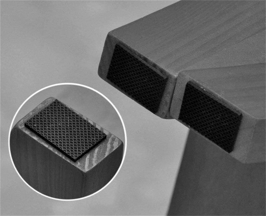 Step Stool Wooden Adult Dual-use Folding Solid Wood Stool/Indoor Four-Step Ladder Chair/Multi-Function Staircase Stool/Pine Mobile Step Stool (B)