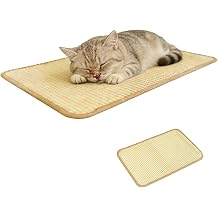 Rabbit Claw Scratching Mat - 40x60cm Sisal Bedding, Cage Floor Protector, Rabbit Pet Feeding Pad | Soft Durable Resting Play Mat for Guinea Pigs, Chinchilla