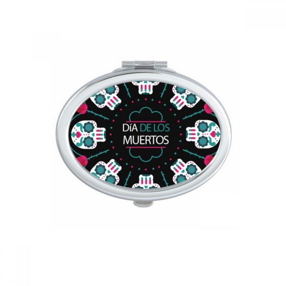 Miroir compact crâne rose mexicain idée cadeau originale pour passionnées de maquillage