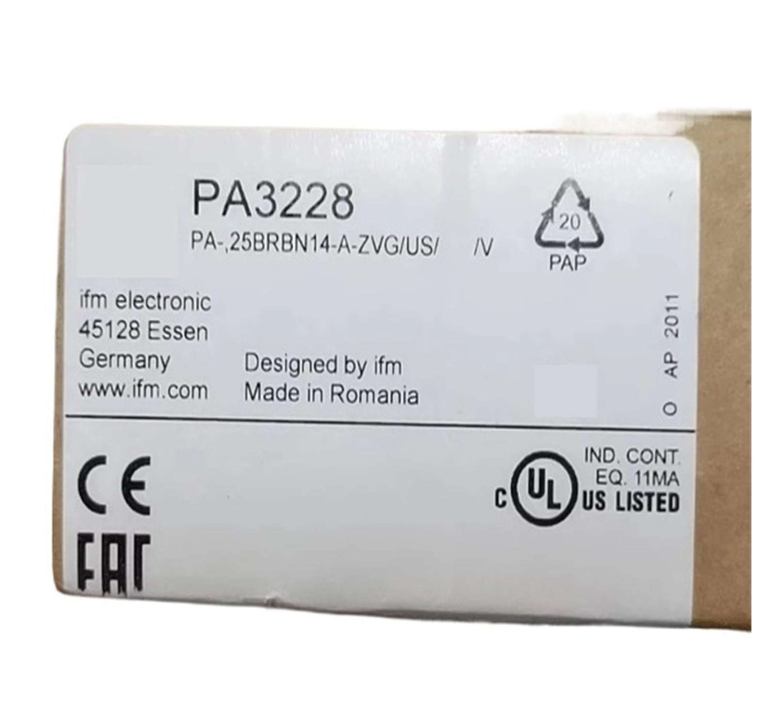 JJKKOZVQF PA3228 Pressure Sensor