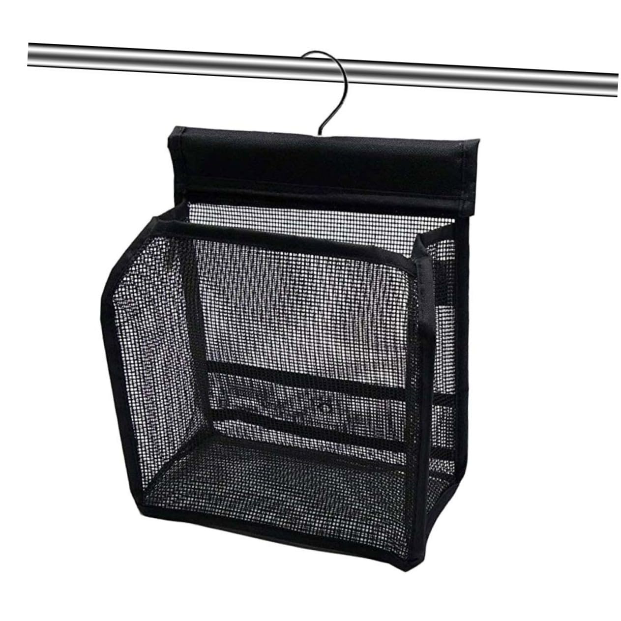 VALICLUD Set 3 Pezzi Borsa Portaoggetti Doccia Nero in Pvc, Organizer da Appendere Versatile per Accessori Bagno, per Viaggio e Uso in Bagno