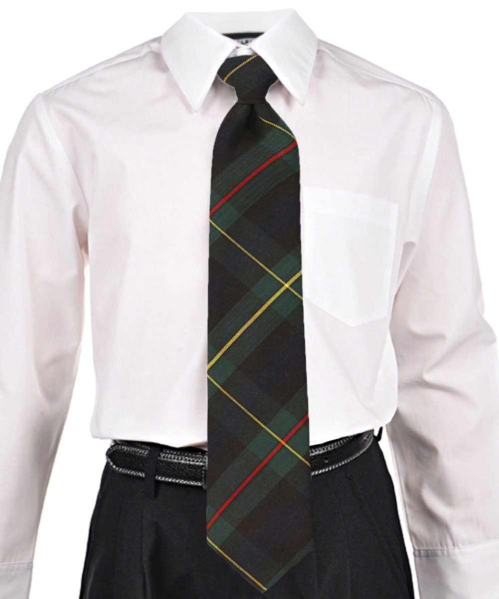 Cookie's Adjustable Banded Necktie with Clip - navy/red/white *plaid #37*, 12