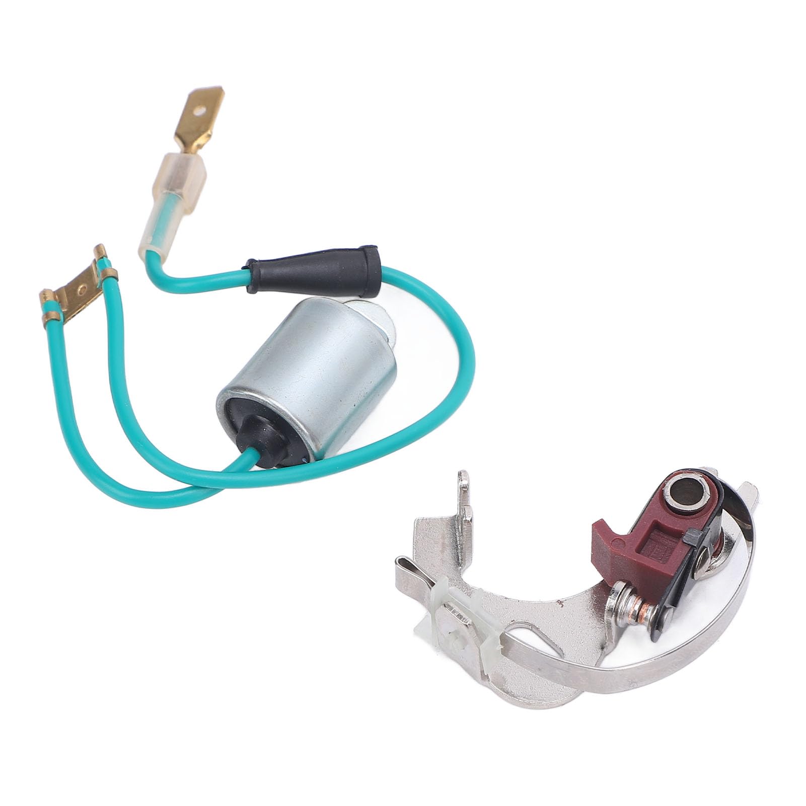 RiToEasysports Set Punti Distributore e Set Condensatore Punti Distributore Accensione in Metallo per Cilindri 43D 45D 4 6 per la Sostituzione e la Messa a Punto di Routine dei Proprietari di Auto