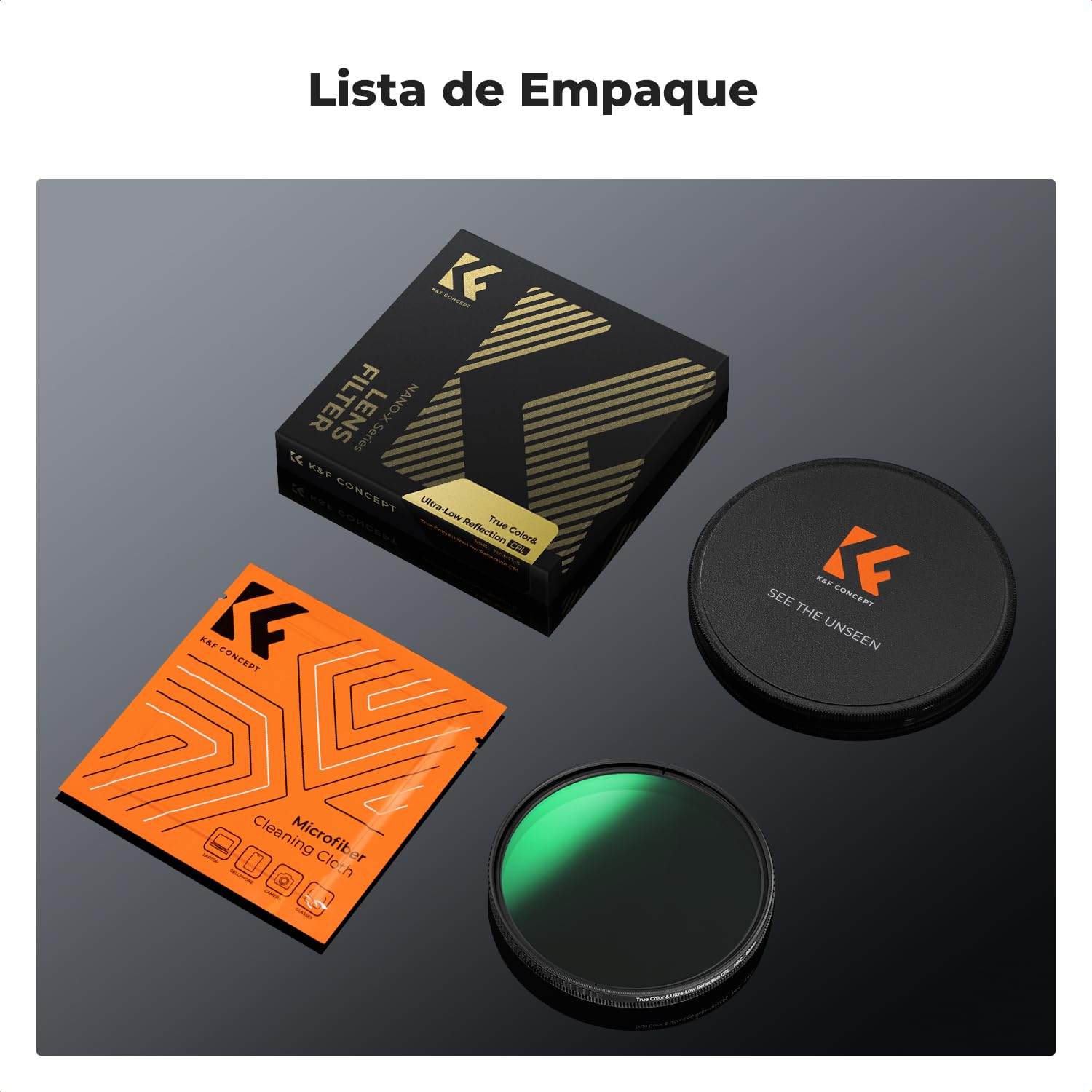 K&F CONCEPT 77mm Nano-Xcel Filtro Polarizador Circular True Color & Reflexión Ultra Baja,CPL Filtro Color Vedadero & Reflex Ultra Baja con 28 Capas Revestimiento Nano,Un Paño de Limpieza