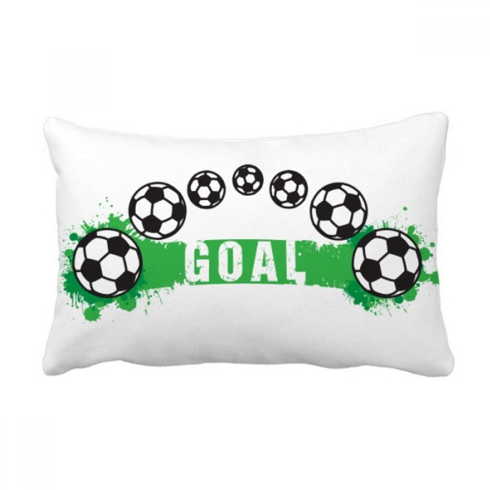Coussin de football multicolore 16x24 pouces le cadeau de decoration ideal pour fan de sport