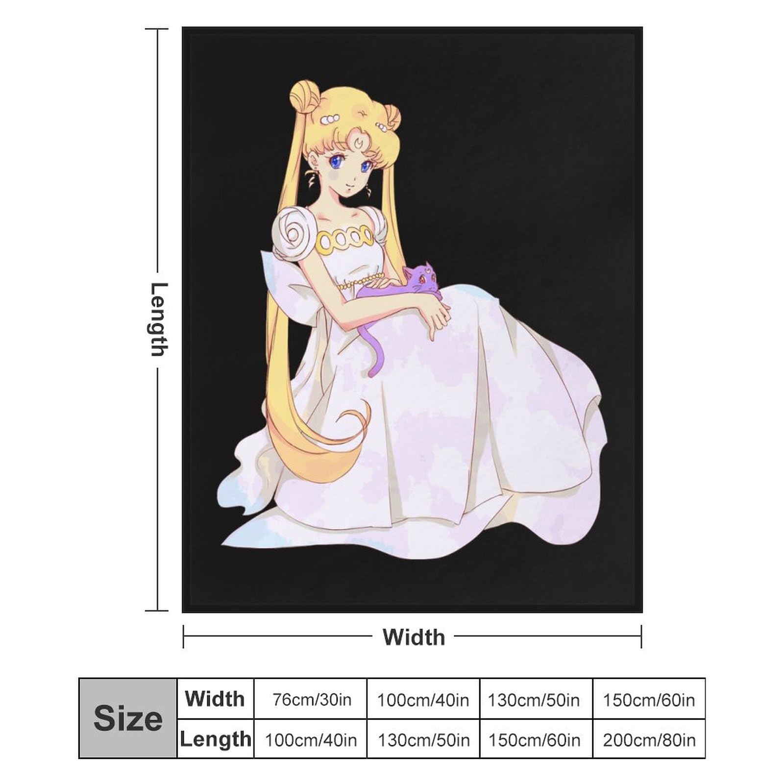 Amazon｜毛布 美少女戦士セーラームーン ブランケット ひざ掛け 掛け