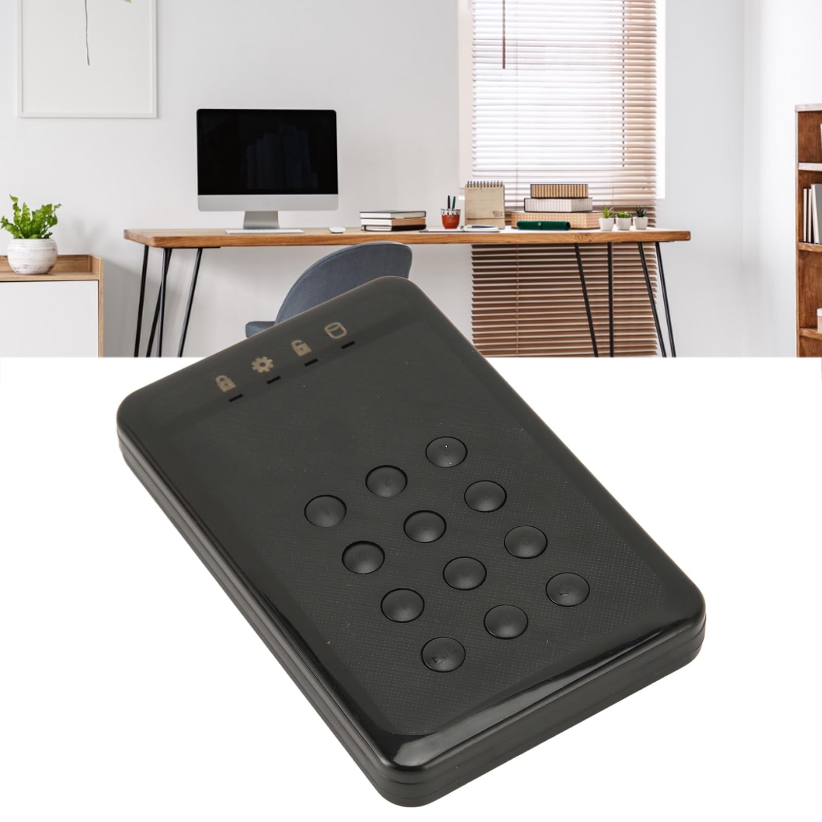 Ausla Disco Rigido Esterno Portatile con Crittografia Hardware con USB 3.0, Autenticazione PIN, Crittografia in Tempo Reale, velocità di 5 Gbps per, OS X, e