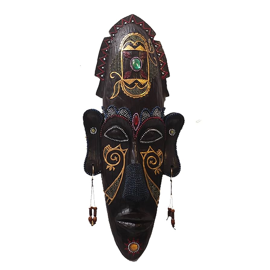 フォークアート アフリカ 壁掛け 壁飾り 民族 木彫 ヴィンテージ