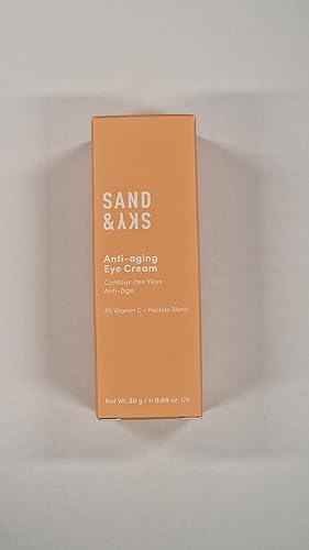Miniatura 9 de Sand & Sky Australian Essentials Crema antienvejecimiento para ojos con péptidos y vitamina C, fórmula iluminadora debajo de los ojos, reduce las