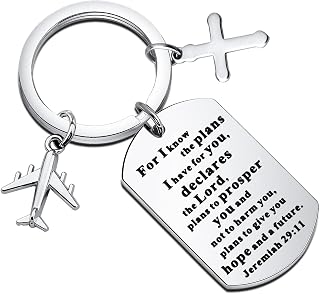 Pilot Keychain Flight Staff Aviation Gift Pilot Fly Safe Gifts Flight Pilot Graduation Airplane Crew Gift