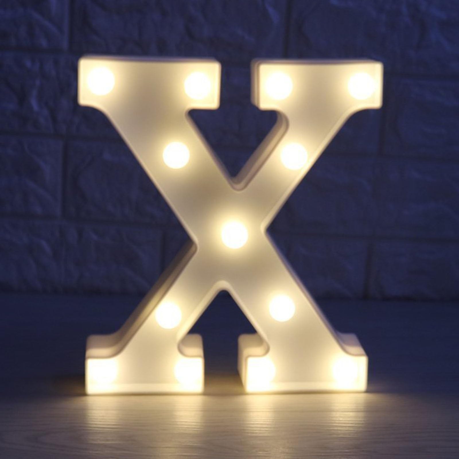 Marquee Letter Lights Sign Warm White LED Light Up Numbers 18th, 30th, 50th Birthday Party for Home Party Wedding Decoration (Color : Letter X, Size : 16CM/6.3in)