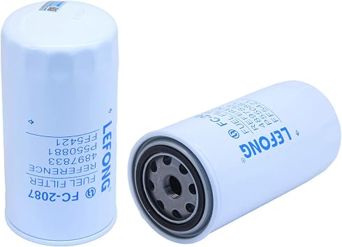 FC-2087 Fuel Filter Fits New Holland C227 C232 L221 L225, CASE 1PC | Replaces 84534796,33682,84412164,33654,4934845,BF7640;Fits TR310B 580N 750M SV340 TR320 TR340 Compact Loader Skid Steer