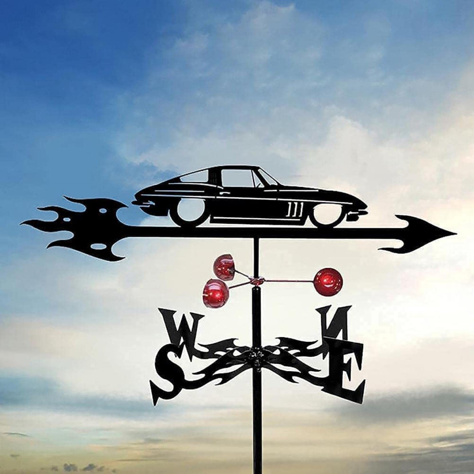TAXXII Weathervane Weather Vane Wind Direction Yard Scene Stake Orment Home Windmill Garden Outdoor garden courtyard weather vane