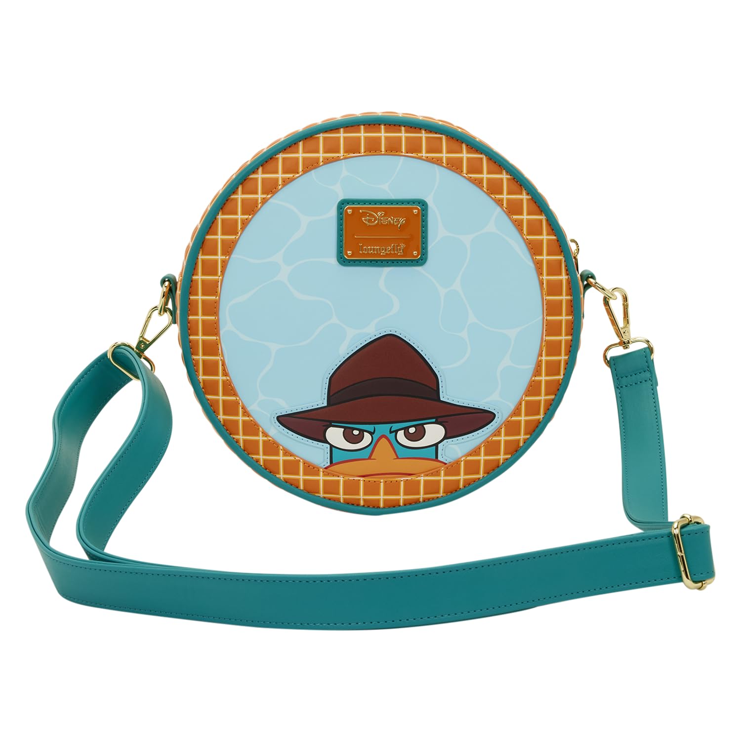 Loungefly Disney : Phineas et Ferb – Perry l'ornithorynque – Bretelles réglables – Sac à bandoulière – Idéal pour les enfants et les adultes – Sacs de collection