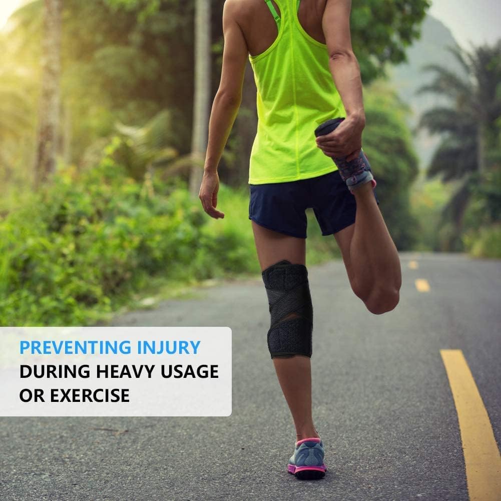 Frее Shірріng Ovеr $50 ABYON Plus Size Knee Braces for Knee Pain with Decompression Dual Stabilizers & Patella Gel Pads - Effective Relieves ACL, LCL, MCL, Meniscus Tear, Arthritis, Injury Recovery. Non Slip Comfort Knee Support with Compression Band Reduce Joint Pain