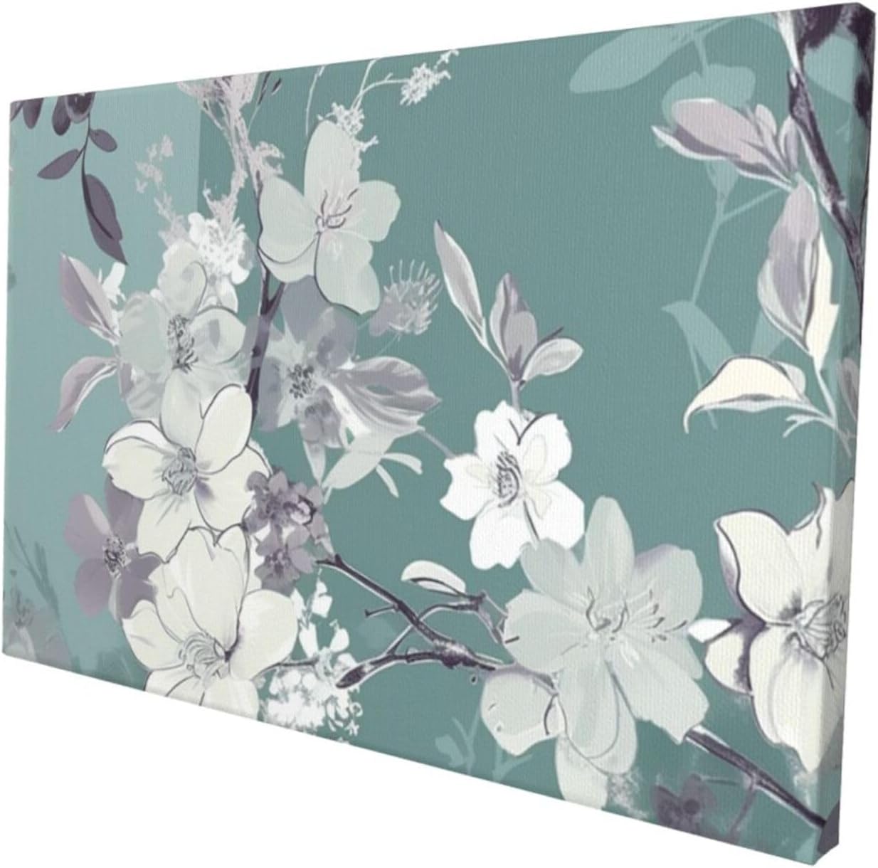 BTCOWZRV Sage and Flower Pattern Poster Decorative Paintings Canvas Wall Art Unframed Picture Prints Modern Artwork Wall Hanging Decorations for Bedroom Living Room Home Office 12x18 Inch