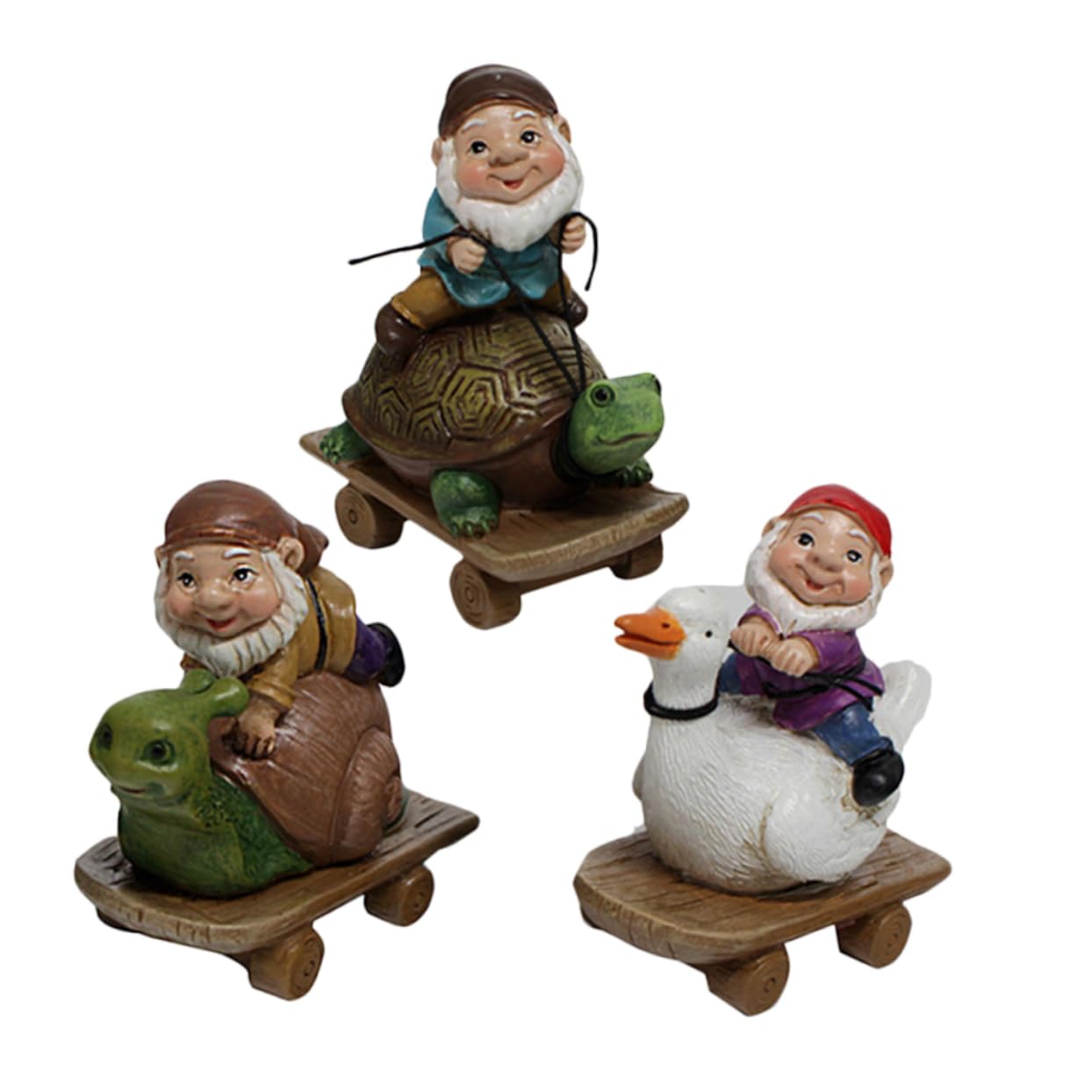 TOYANDONA 5 zestawów Ozdoby Na Skutery Zabawne Dekoracje Ogrodowe Ogrodnictwo Ozdoby Z Żywicy Rzemiosło Z Żywicy Ogrodowej 3 sztuki*5