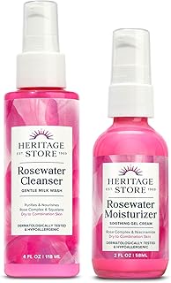 HERITAGE STORE Limpiador de agua de rosas e h...