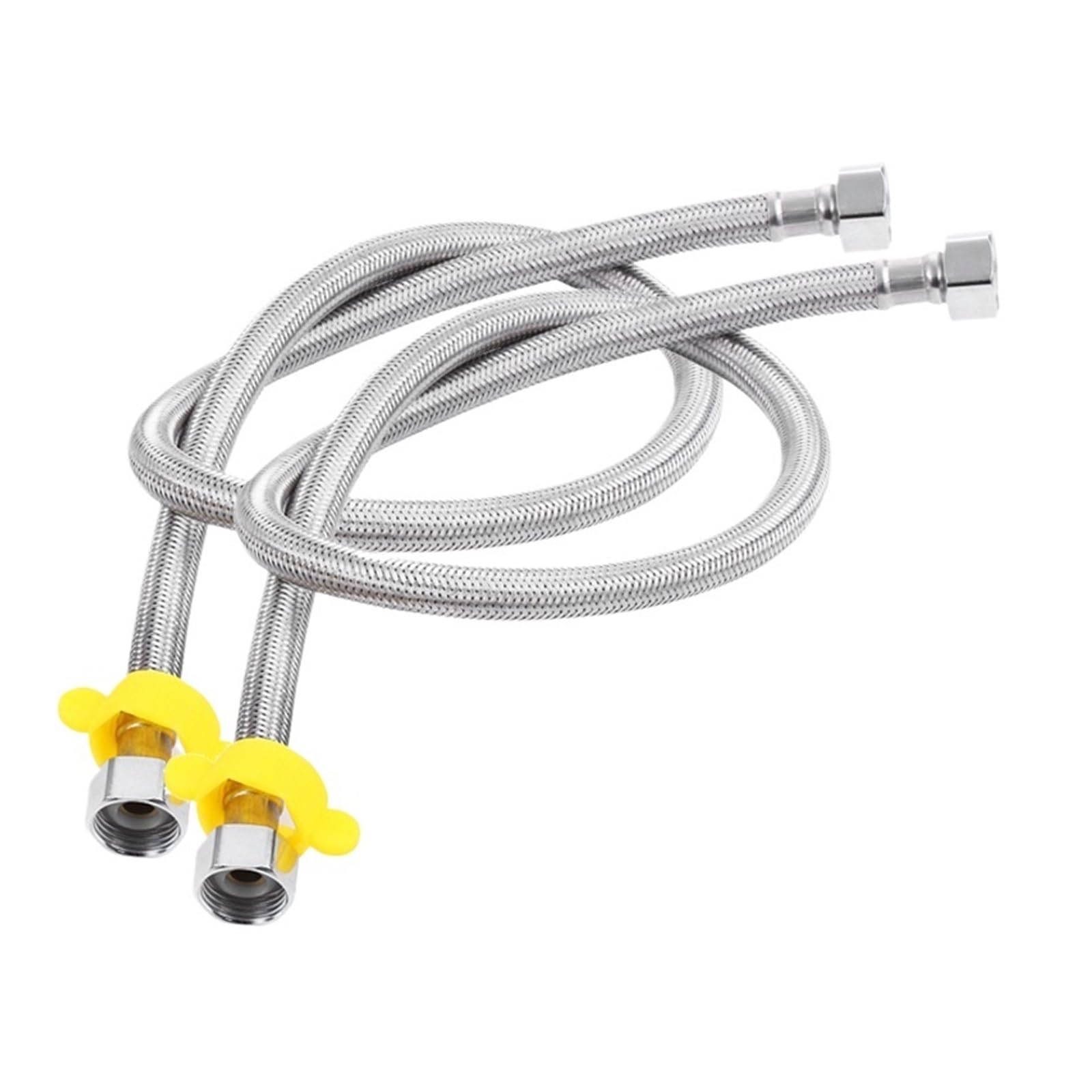 Tuyau tressé inox 304 premium G1/2 pour robinet d'angle et accessoires de salle de bain