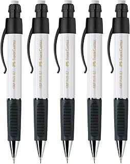 Faber-Castell Grip Plus - Portaminas (0,7 mm, 5 unidades), color blanco