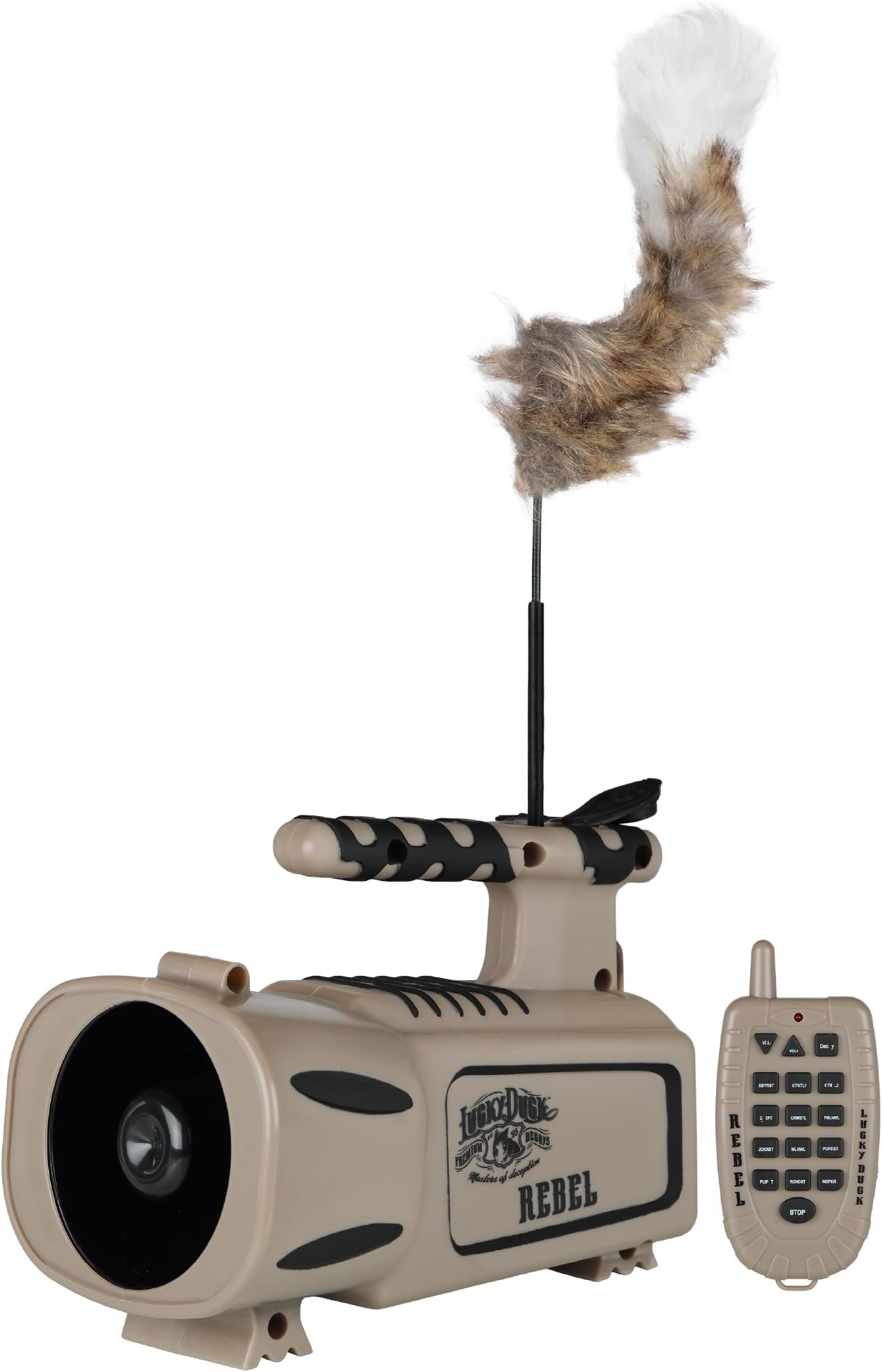 Lucky Duck 20117-6 Rebel Predator Electronic Caller with Decoy