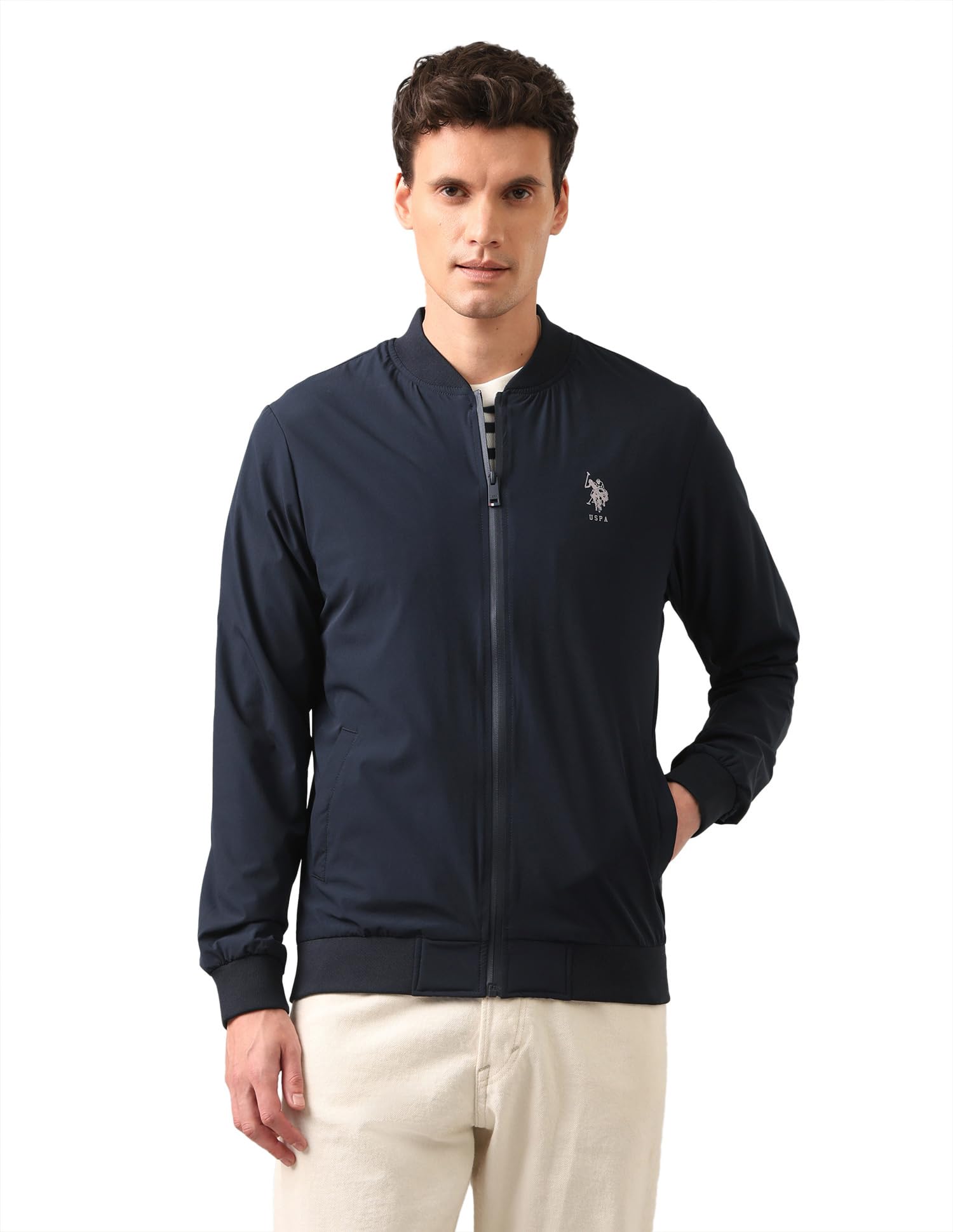 u.s. polo assn. Men Nylon & Net Standard Length Jacket-picture-23