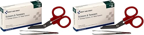 First Aid Only 17-005 Tijeras de vendaje y pinzas para pinzas (2 unidades)