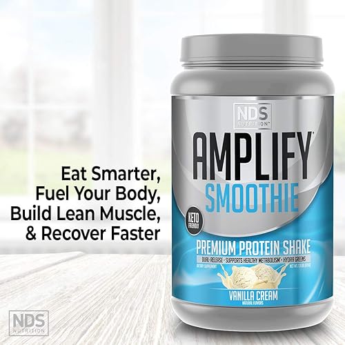 Miniatura 4 de AMPLIFY NDS Nutrition Smoothie - Batido de proteína de suero de leche en polvo con verduras y aminoácidos añadidos, desarrolla músculo magro, gana