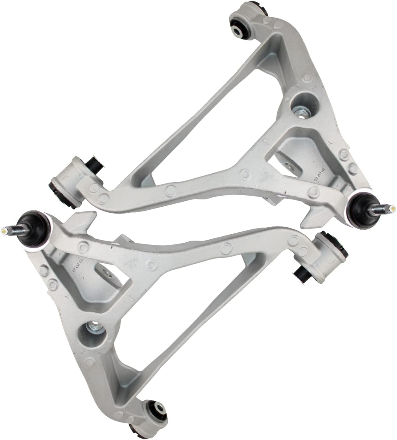 Set of Front Left LH & Right RH Lower Cast Aluminium Suspension Control Arms and Ball Joints Assemblies Pair (2 Pieces) For Ford Expedition 2003-2006, Lincoln Navigator 2003-2006