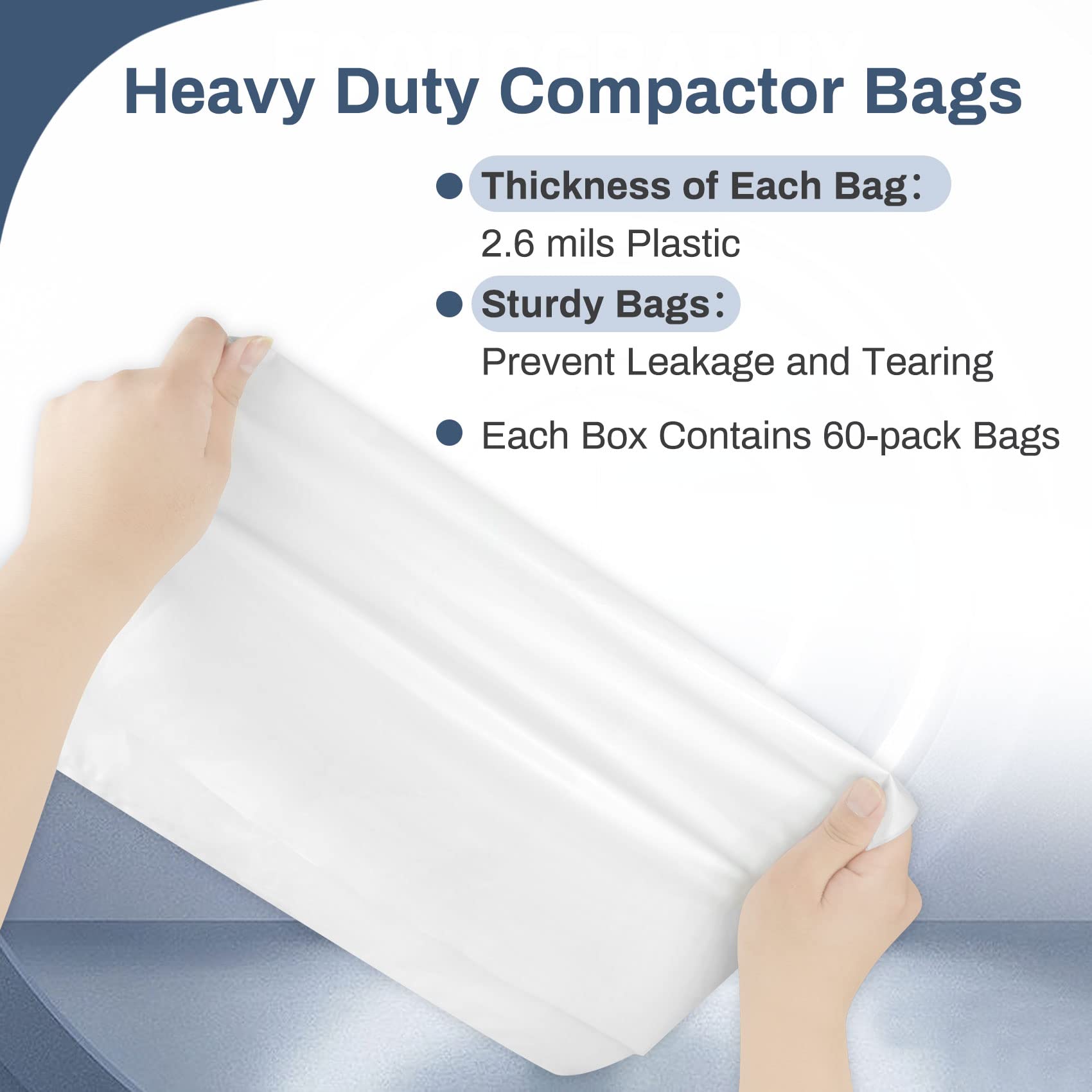 Snapklik.com : Upgraded 15-inch Heavy Duty Trash Compactor Bags, Compatible