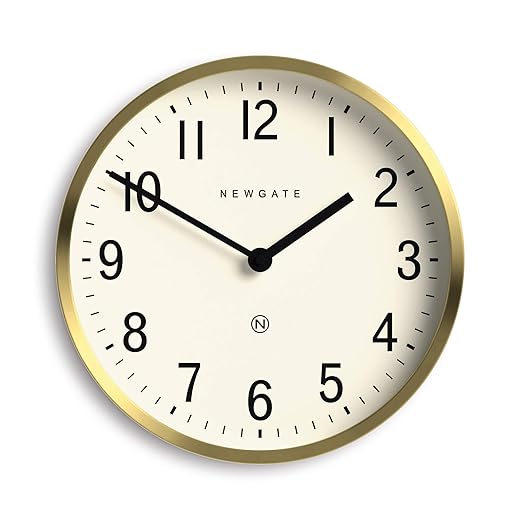 NEWGATE® Master Edwards wall Clock | Mid Century Style Clock | 12 inch | Deep Metal case with item