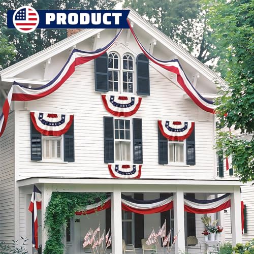 2×4-Ft-American-Pleated-Fan-Flag-USA-Bunting-4th-of-July-Flags-Decor-Outside-Porch-Garden-Banner-Embroidered-Patriotic-Stars-Sewn-Stripes-Canvas-Header-Brass-Grommets 2×4 Ft American Pleated Fan Flag USA Bunting 4th of July Flags Decor Outside Porch Garden Banner Embroidered Patriotic Stars Sewn Stripes Canvas Header Brass Grommets