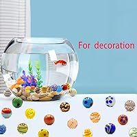 Vista 6 de 42 piezas de canicas para entusiastas de niños 0.63 pulgadas pequeña decoración de vidrio hecha a mano conjunto a granel para juguetes