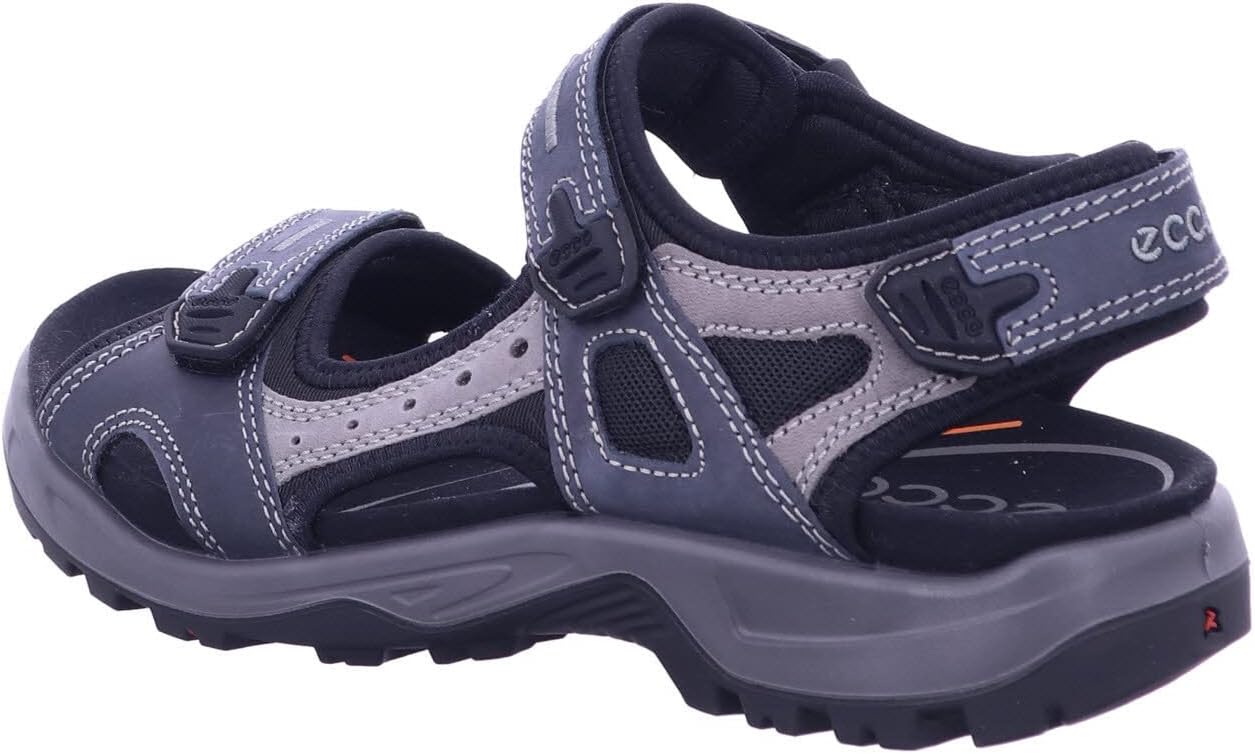 ECCO Men's Yucatan Sport Sandal, Marine Oil Nubuck, 9-9.5