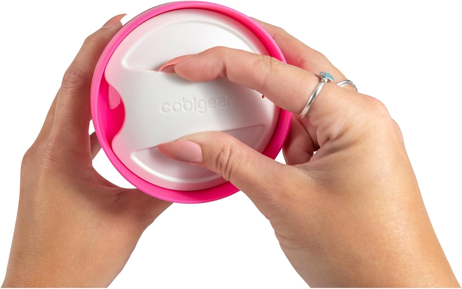 COOL GEAR 4 Pack 24 oz Callisto Printed Chiller with Straw | Dual Function Closure Printed Re-Usable Tumbler Water Bottle - 24 OZ CALLISTO CHLR PRNT 4 PK FEATHER/BLK WHT/OVAL