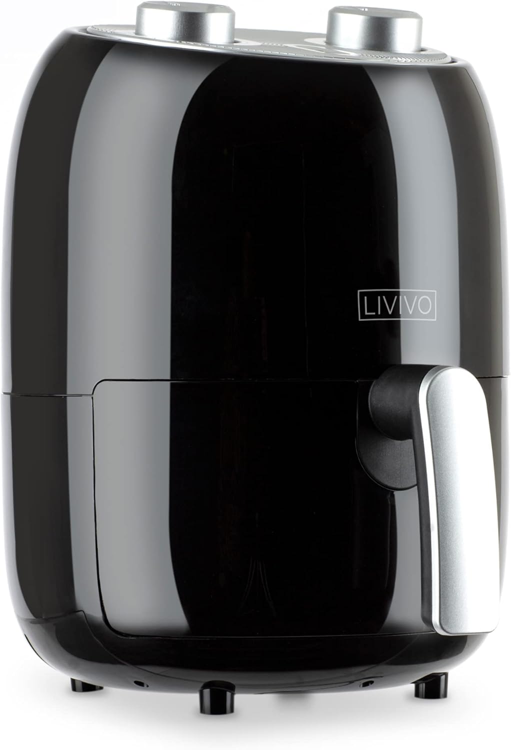 LIVIVO Manual Control Air Fryer, MultiFunctional 1000W CounterTop Fryer for Convenient and