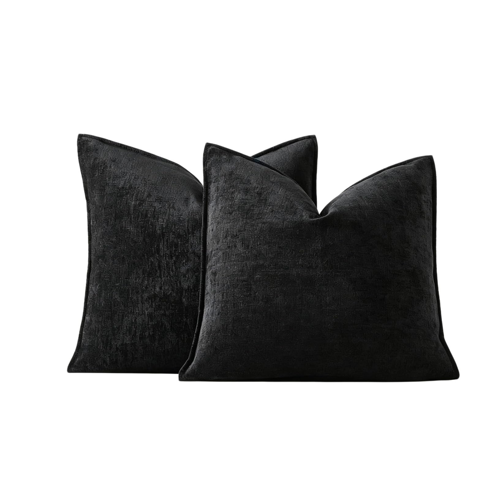 Pack Of 2 Chenille Decorative Throw Pillow Covers 18x18 Inch Cushion Cover