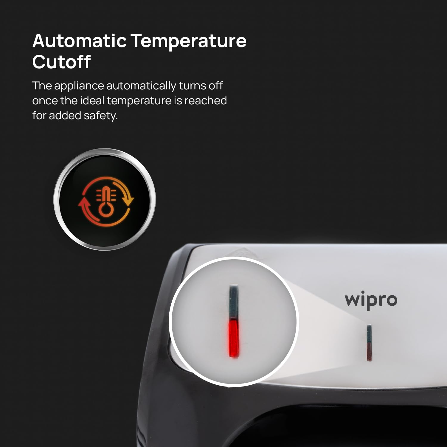 Wipro Elato 3-in-1 Sandwich Maker - Toaster & Grill -7