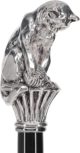 Miniatura 5 de Colección de bastones y bastones italianos de lujo de plata 925R diseños elegantes con asas Fritz, motivos de animales, cristales de Swarovski y